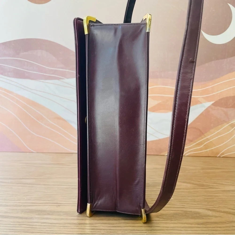 Dior Vintage 30 Montaigne Clutch Shoulder Bag Leather Bordeaux + Coin Purse - Picture 13 of 13